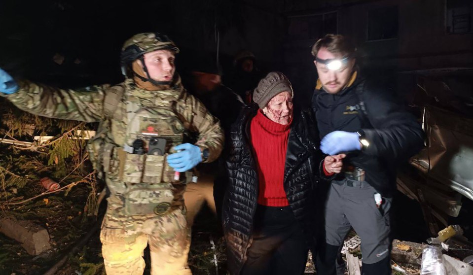 Residents were left injured following Putin's deadly blast