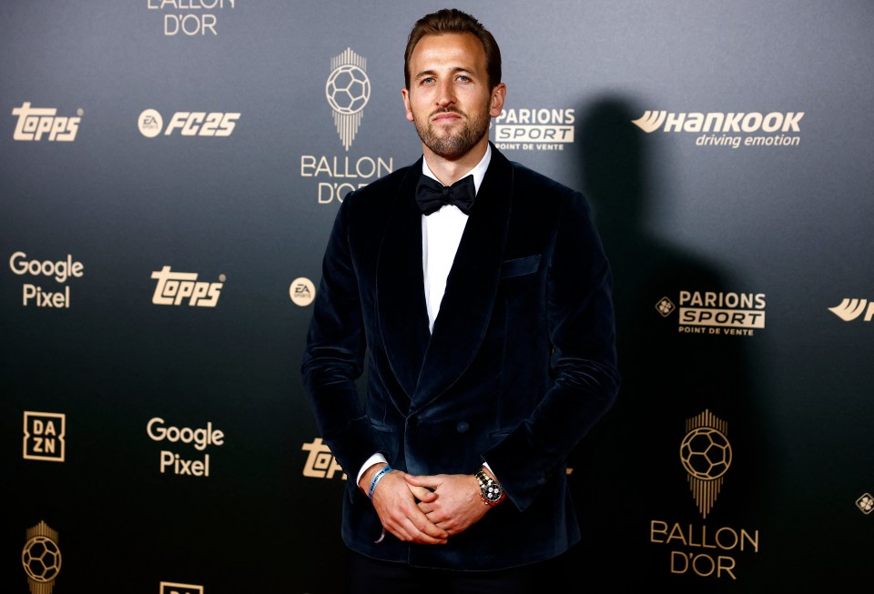 England captain Harry Kane wore a bow tie for the occasion