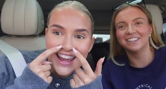 She featured alongside sister Zoe in the YouTube car chat