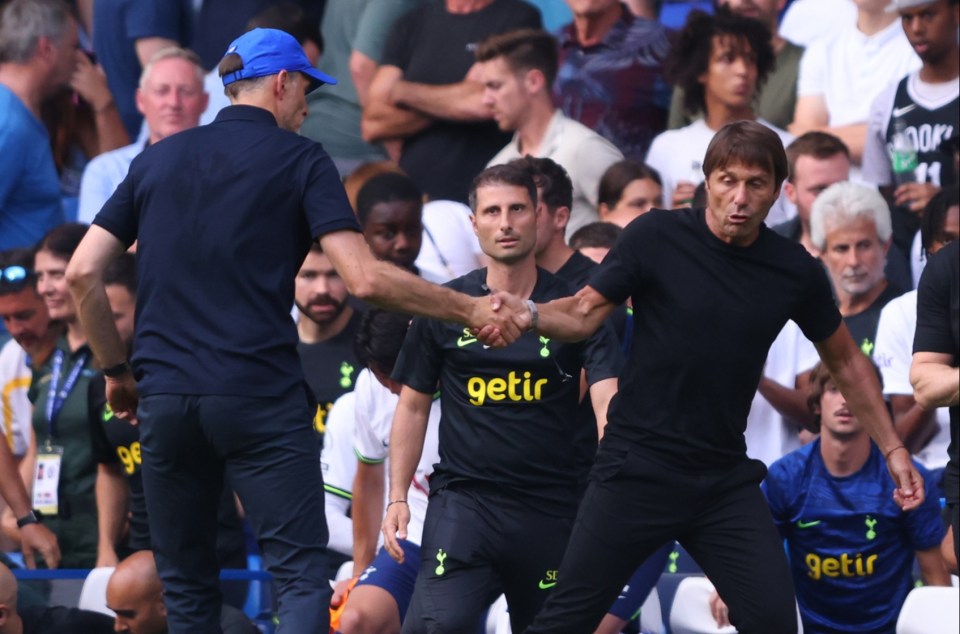 Tuchel showed his passion during a touchline fracas with Antonio Conte in 2022