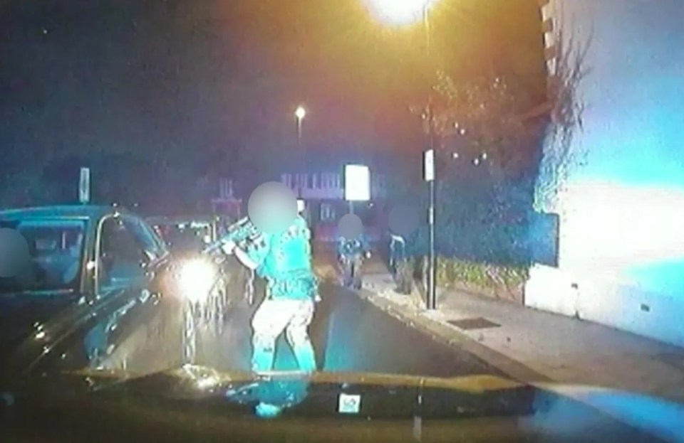 Video footage shows the moment armed cops surrounded Chris Kaba's car before the shooting