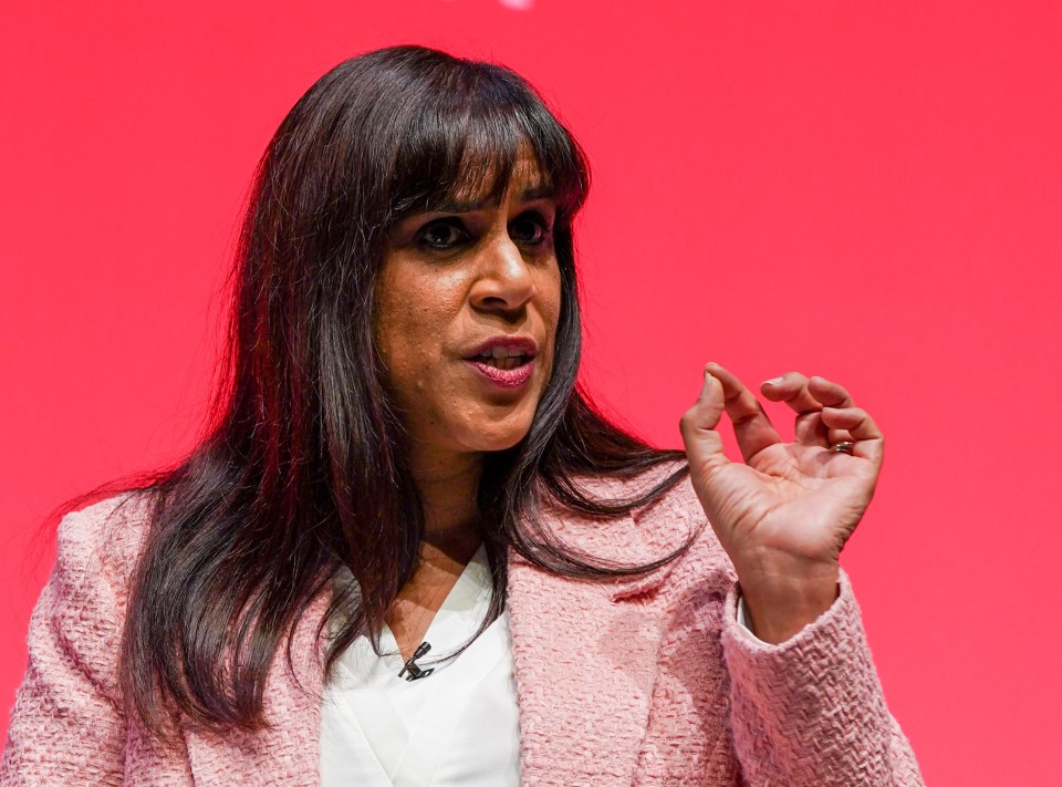 LIVERPOOL, ENGLAND - OCTOBER 08: Sureena Brackenridge, MP for Wolverhampton North East takes part in a panel discussion on Winning the next General Election on day one of the Labour Party conference on October 08, 2023 in Liverpool, England. The Labour Party go into their 2023 conference with a 19-point lead over the ruling Conservative Party and fresh from a definitive win in the Rutherglen and Hamilton by-election in Scotland. (Photo by Ian Forsyth/Getty Images)