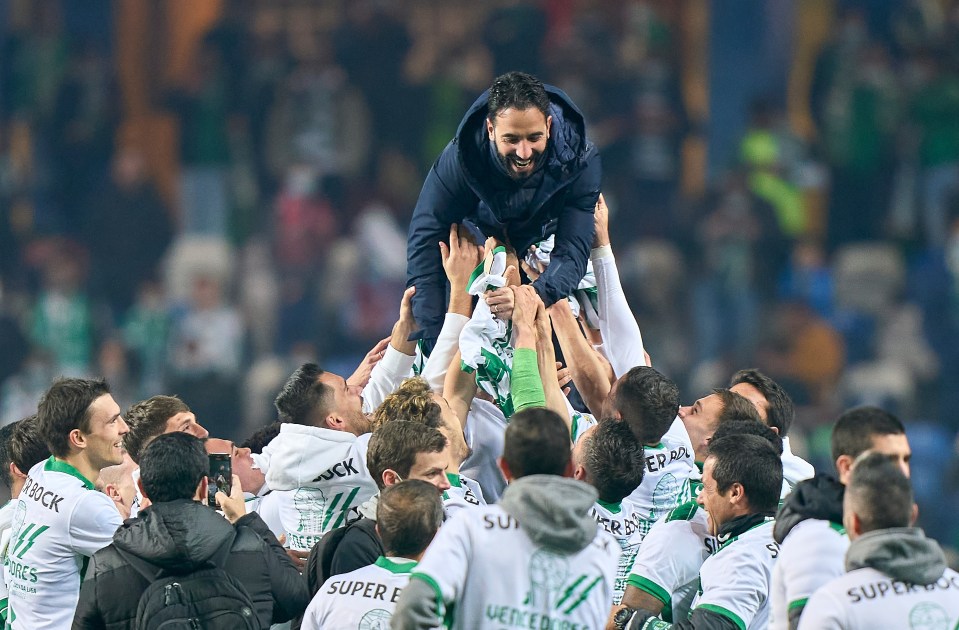 Amorim led Sporting to two league titles and two cup successes during his spell with the club