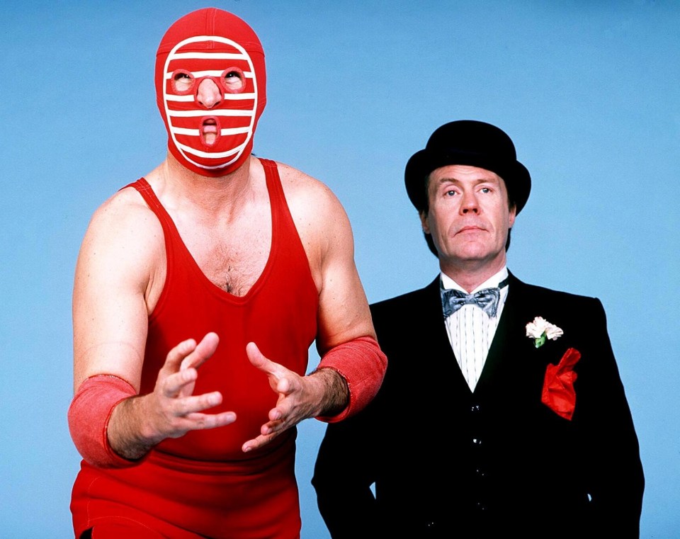 Kendo with his manager George Gillette in 1986