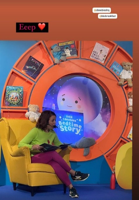 Nina Warhurst reads a story for CBeebies Bedtime Story