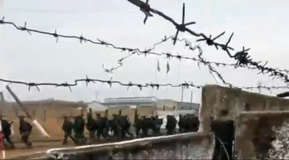 Footage purportedly shows North Korean troops in eastern Russia undergoing training ahead of deployment