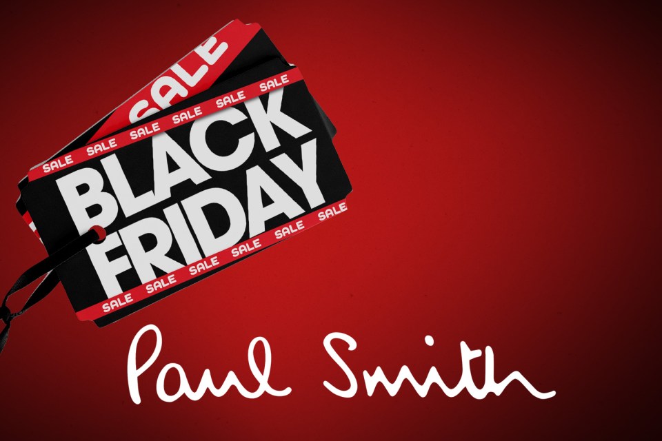 We're hoping for designer discounts in the Paul Smith Black Friday sale this year