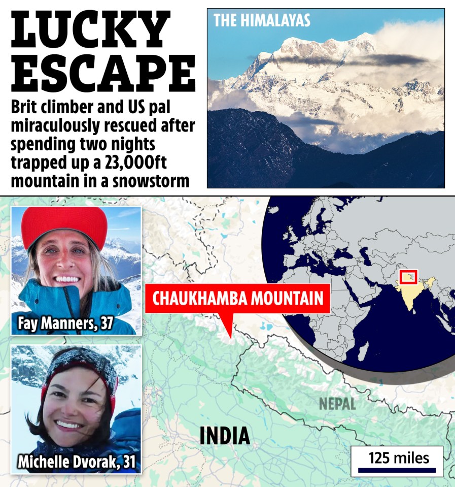 a map showing the location of the chaukhamba mountain