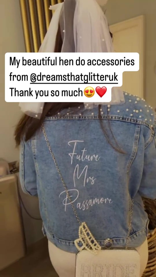 But an image showing Millie's personalised denim jacket on the occasion showed what appeared to be a huge spelling mistake