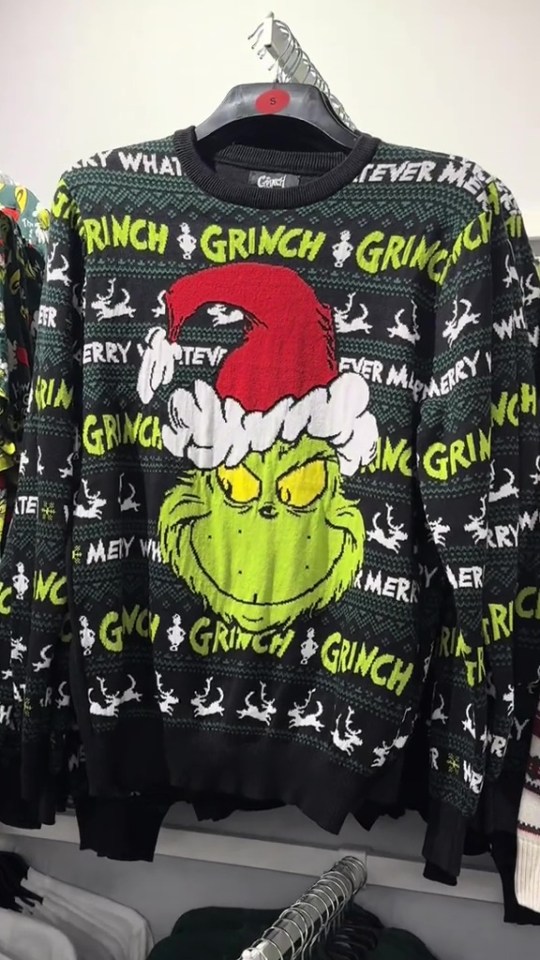 Pick up Christmas jumpers themed on the Scrooge-like character