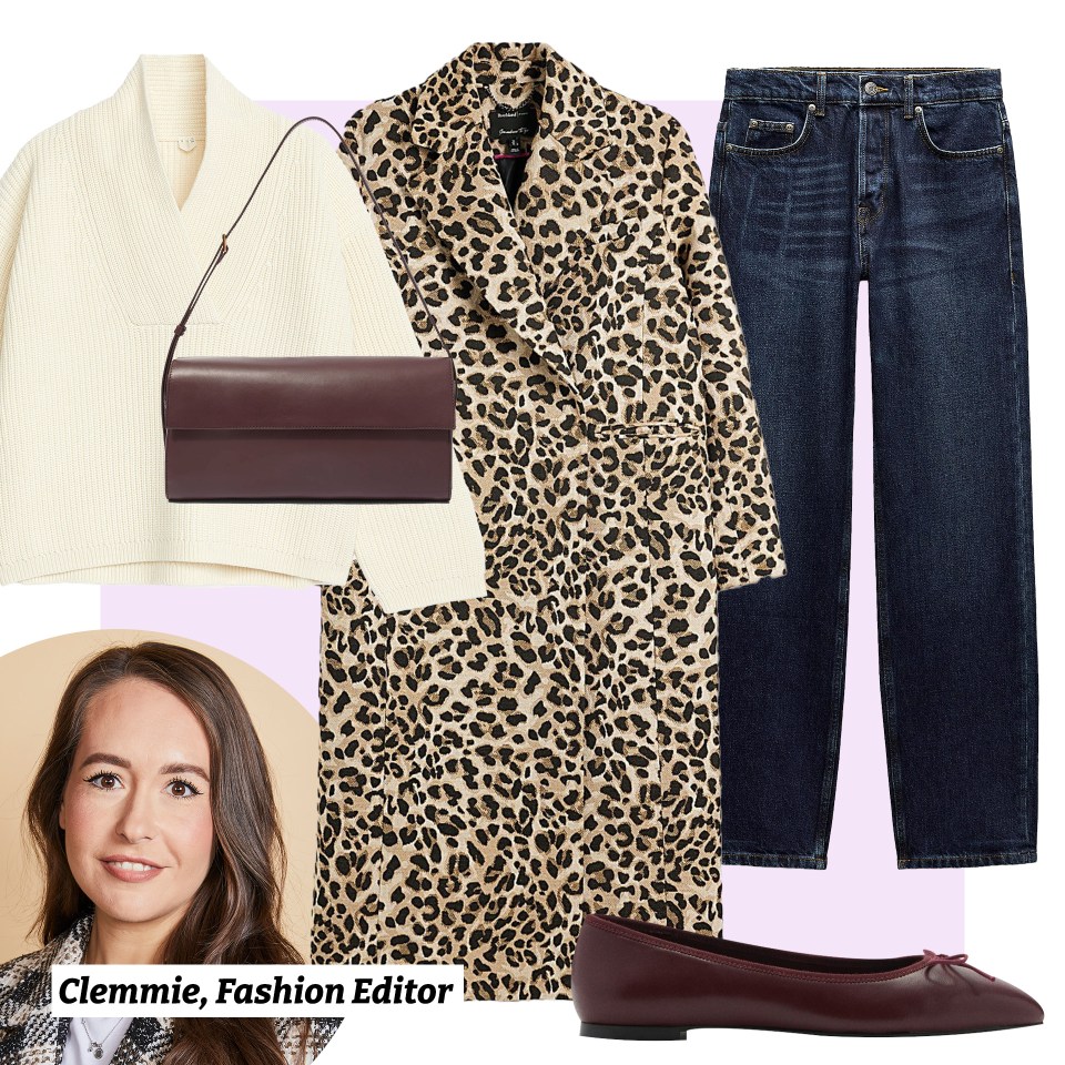 Tick the leopard print trend box with Clemmie's River Island coat