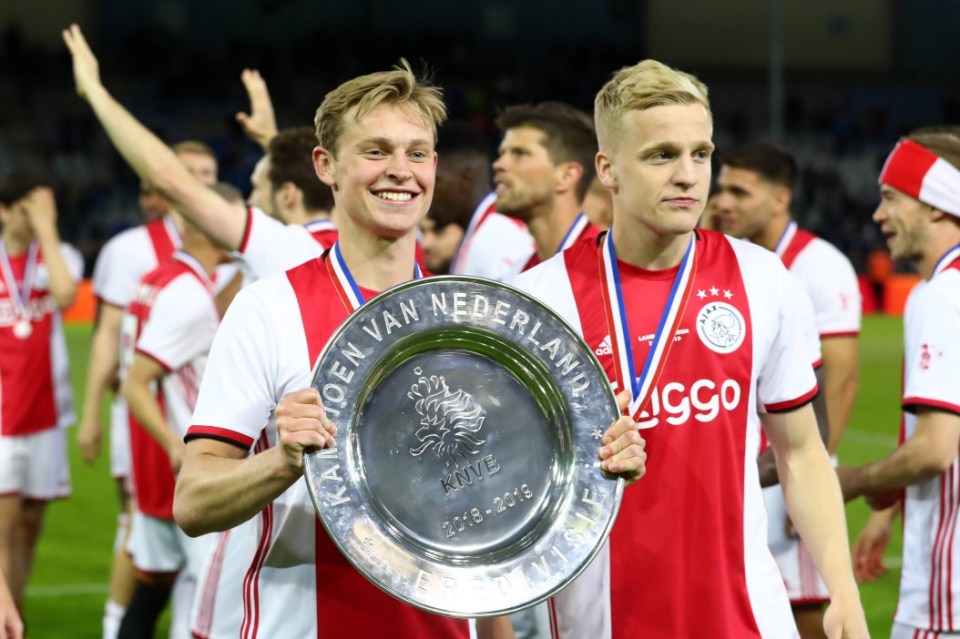 Frenkie de Jong and Donny van de Beek were two stars of that young team