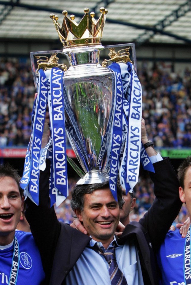 Mourinho won two Prem titles, an FA Cup and two League Cups in three seasons at Chelsea