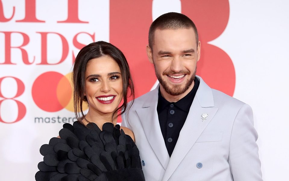 Liam and Cheryl happy at The BRIT Awards in 2018