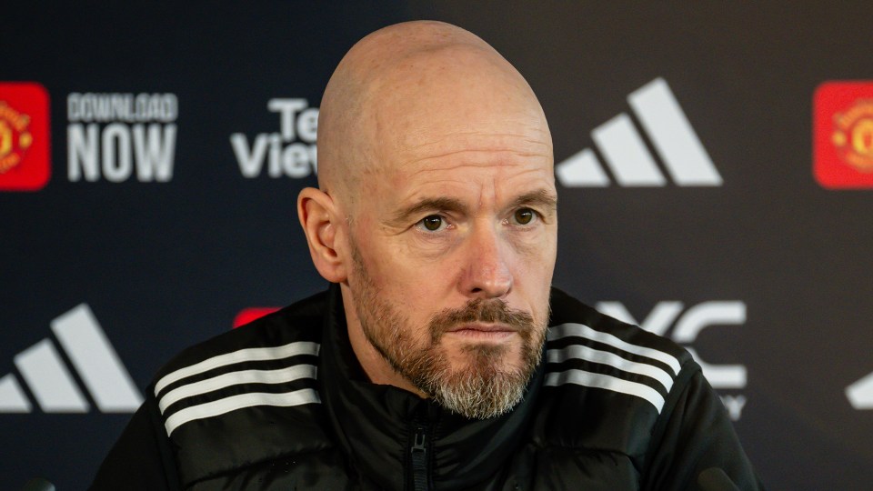 Erik ten Hag held a pre-match press conference for Wednesday's match against Leicester BEFORE he was sacked