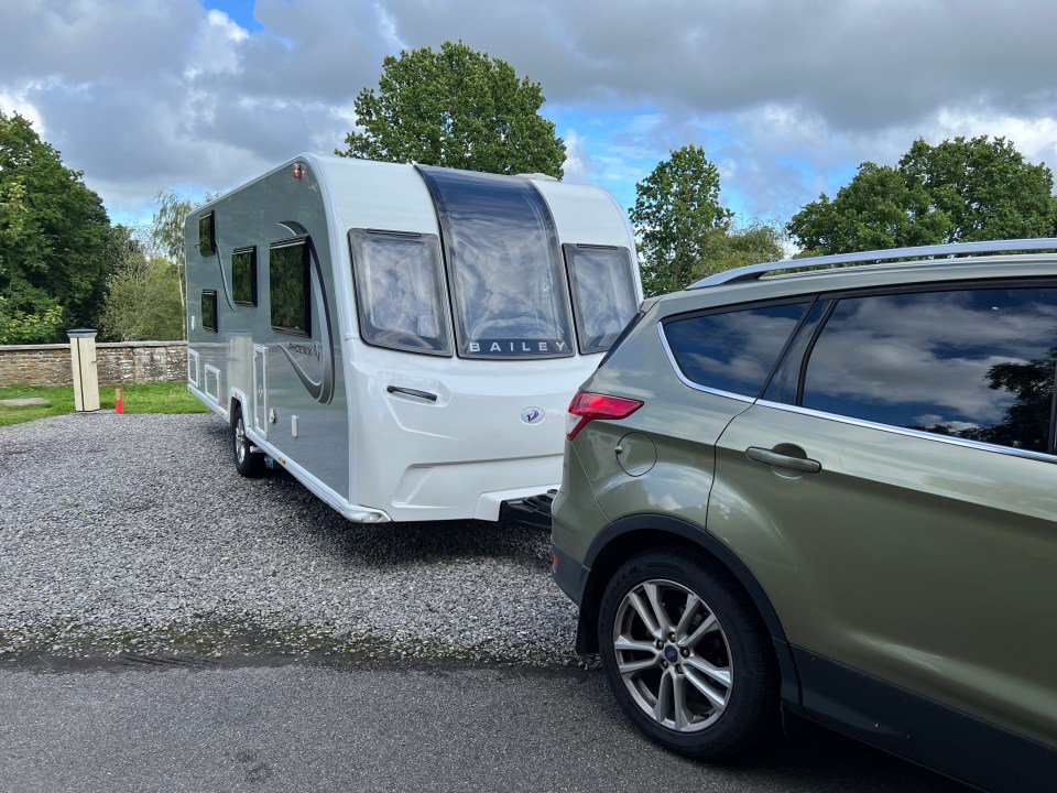 The family-of-four spend school holidays and weekends away in their caravan