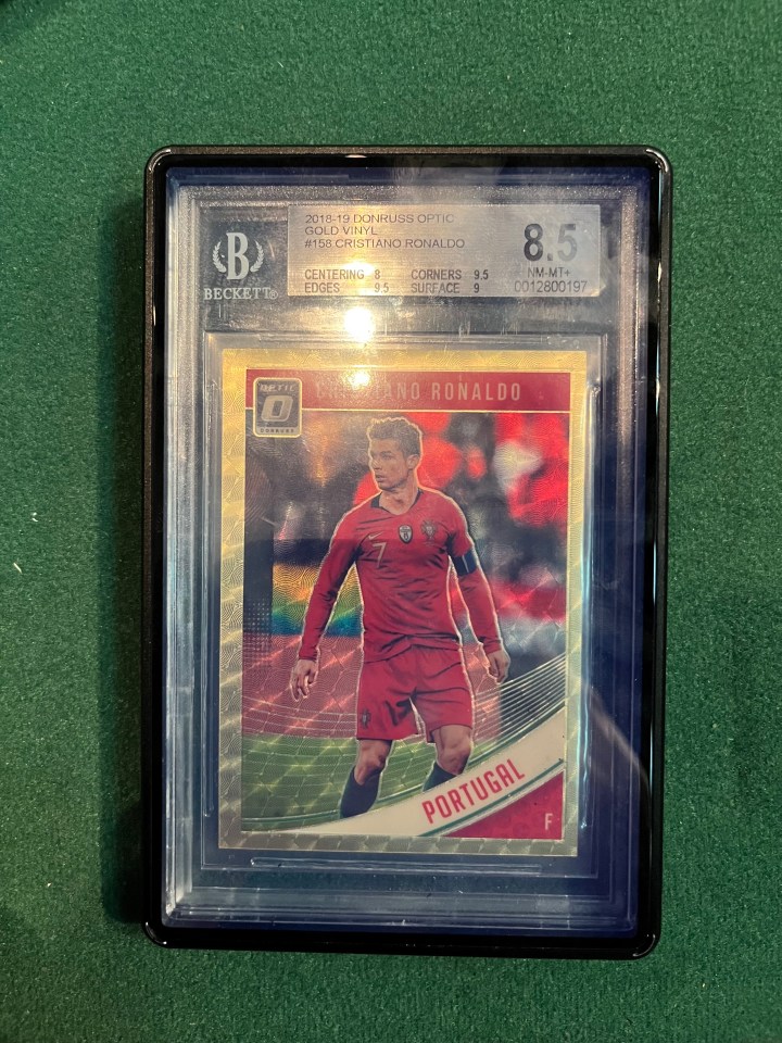 This Ronaldo card was a one-of-a-kind item and could be sold for up to £12,000