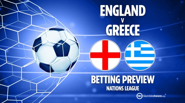 a poster for england v greece betting preview