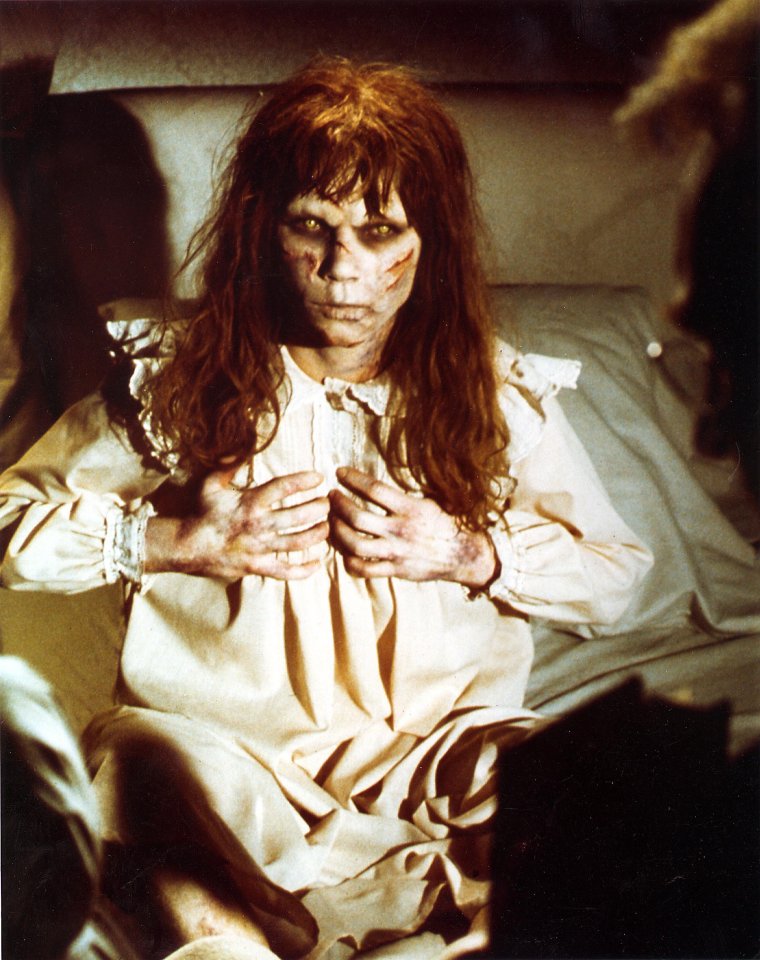 Linda Blair as the possessed child in The Exorcist