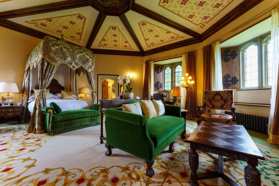 Each of the bedrooms has a four-poster