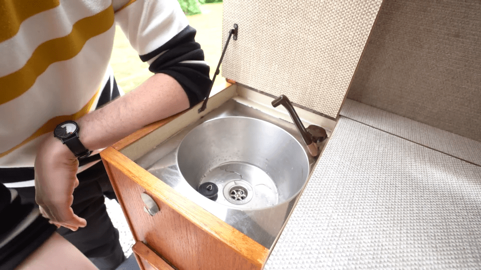 There's even a tiny sink