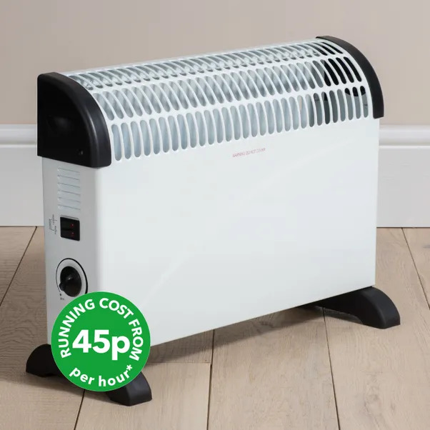 The heater costs a mere 45p/hour to run, making it perfect for the chilly weather