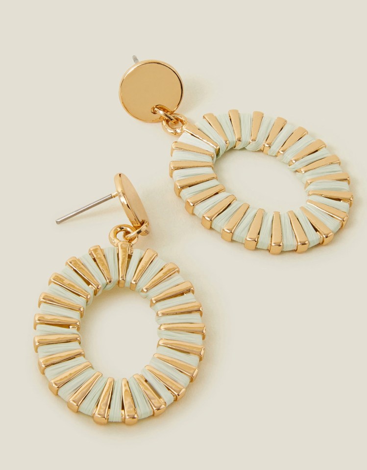 Save £5 on the Thread Wrap oval earrings from Accessorize