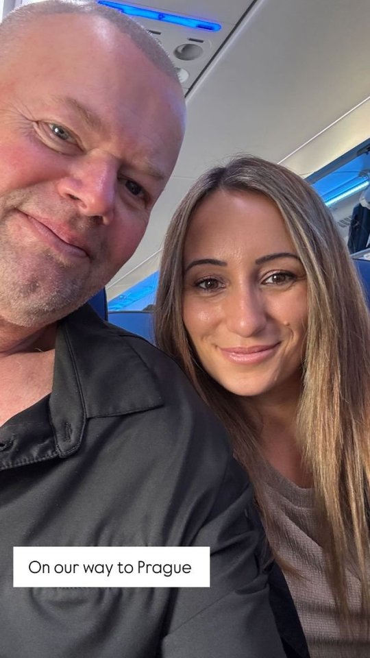 Raymond van Barneveld shared a loved-up snap alongside wife Julia