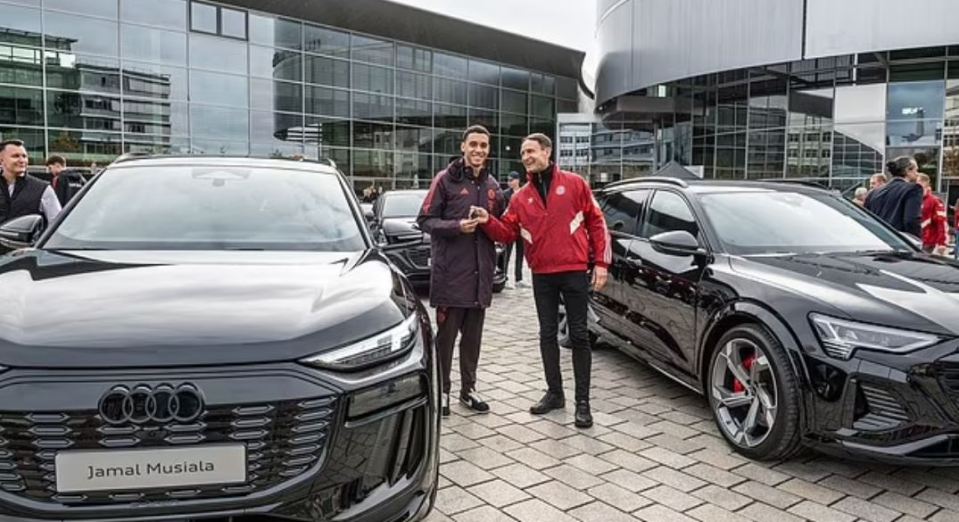 Every year Audi gives Bayern players a free ride for the season