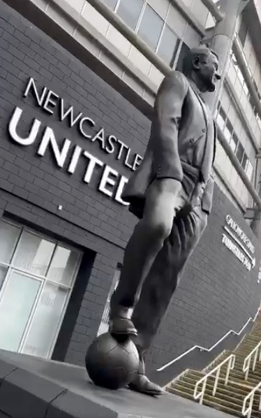 Shearer's statue joined Sir Bobby Robson's in 2016