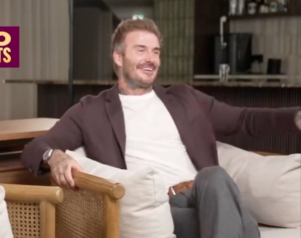 David Beckham has revealed his dream 5-a-side squad of players he's played with