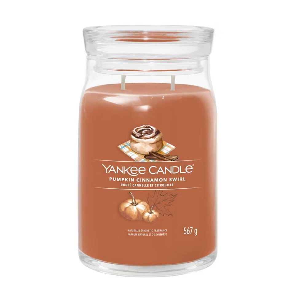 This large Pumpkin Cinnamon Swirl Yankee Candle is £29.99 from yankeecandle.co.uk