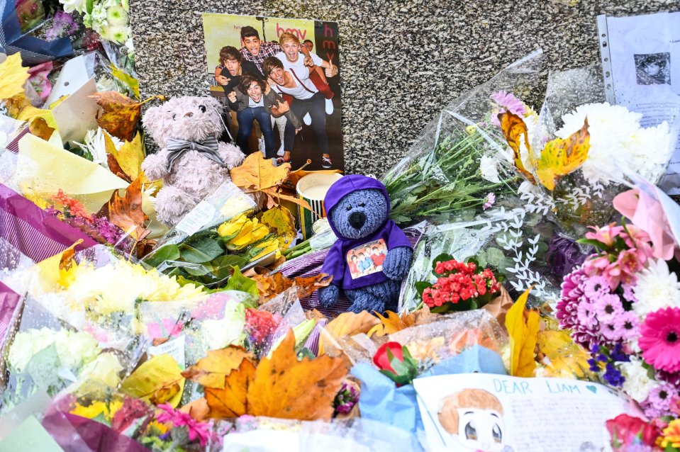 Pictures of One Direction have been pinned up next to teddy bears at St Peter's church in Wolverhampton