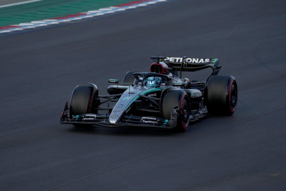 George Russell was hit with a five-second penalty for pushing Valtteri Bottas off track at Turn 12