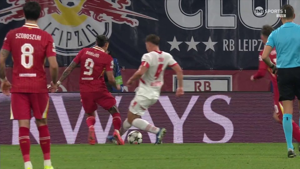 Liverpool were denied a penalty against RB Leipzig