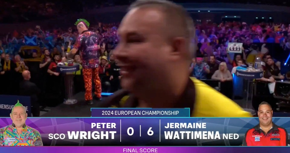 peter sco wright and jermaine wattimena ned are playing in the 2024 european championship