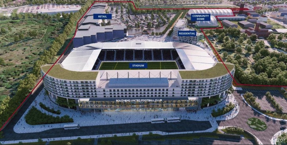 Southend United were previously set for a new 17,000-seater stadium