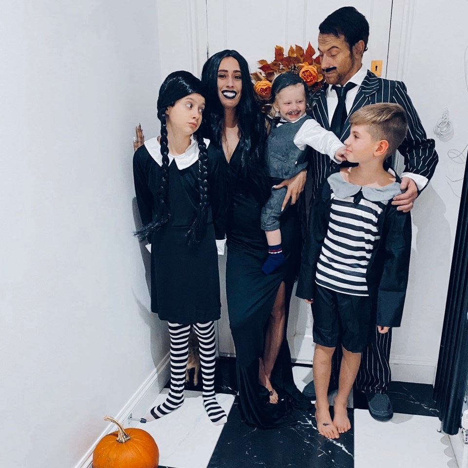 The family looked spook-tacular dressed as The Addams family