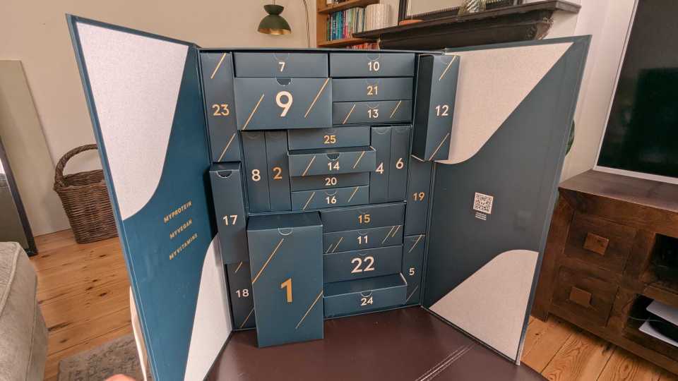 While the design of the calendar doesn't scream "festive", we were impressed by its contents