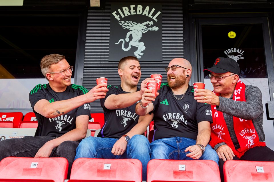 Drinking in view of the pitch was another top priority for many