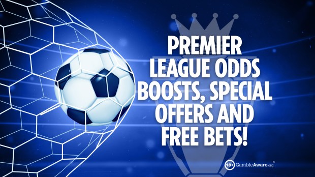 an advertisement for premier league odds boosts special offers and free bets