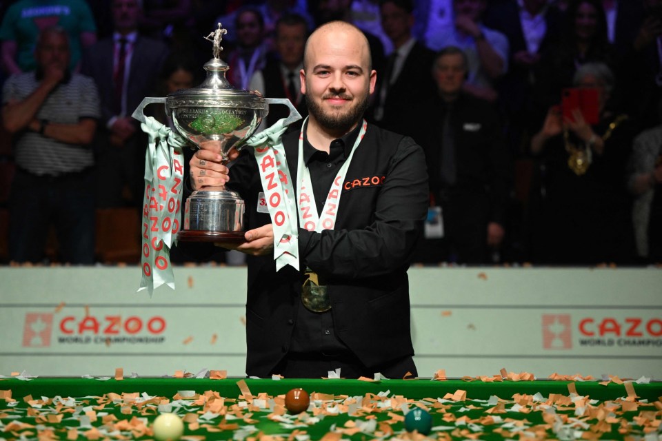 Luca Brecel has revealed where he keeps his World Snooker Championship trophy