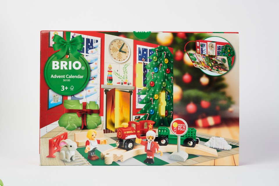 The Brio train calendar contains great quality pieces of train set