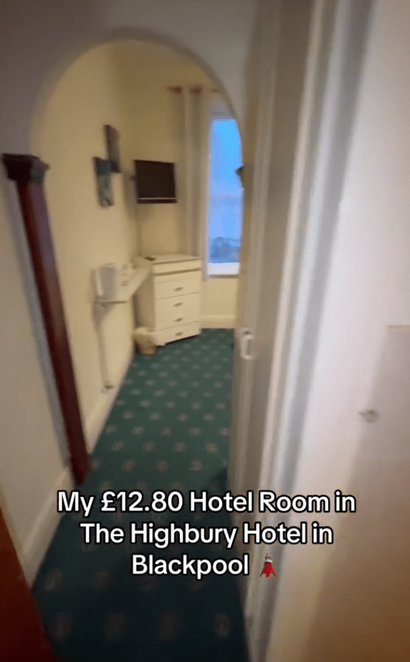 He called the room 'vintage' but raved how great value for money the room was