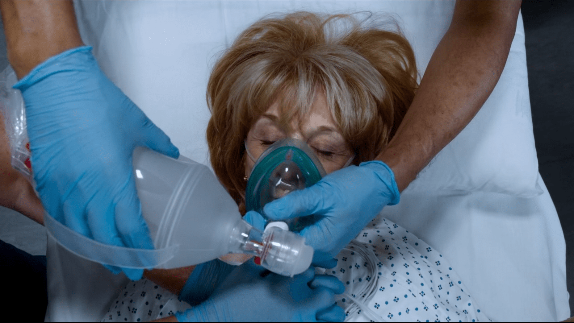 Doctors fought to save Gail's life as she went into cardiac arrest