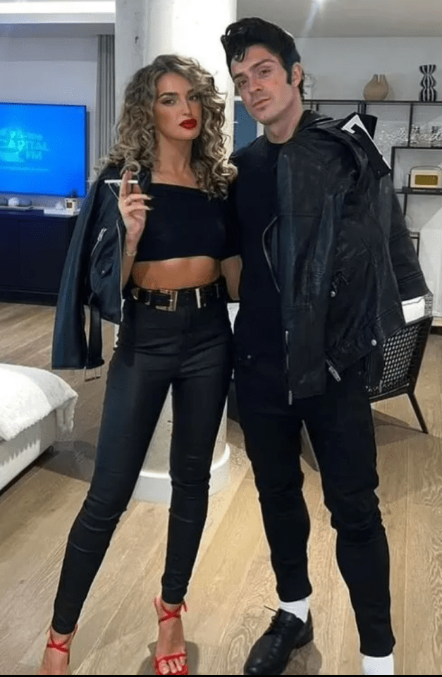 Jack Grealish and Sasha Attwood enjoyed dressing up for Halloween as Danny and Sandy from Greash