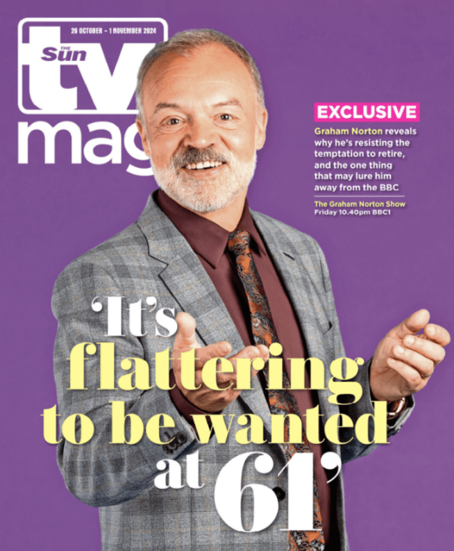 Graham spoke exclusively to The Sun's TV Mag