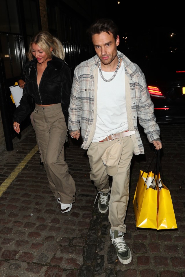 Liam pictured with his girlfriend Kate Cassidy