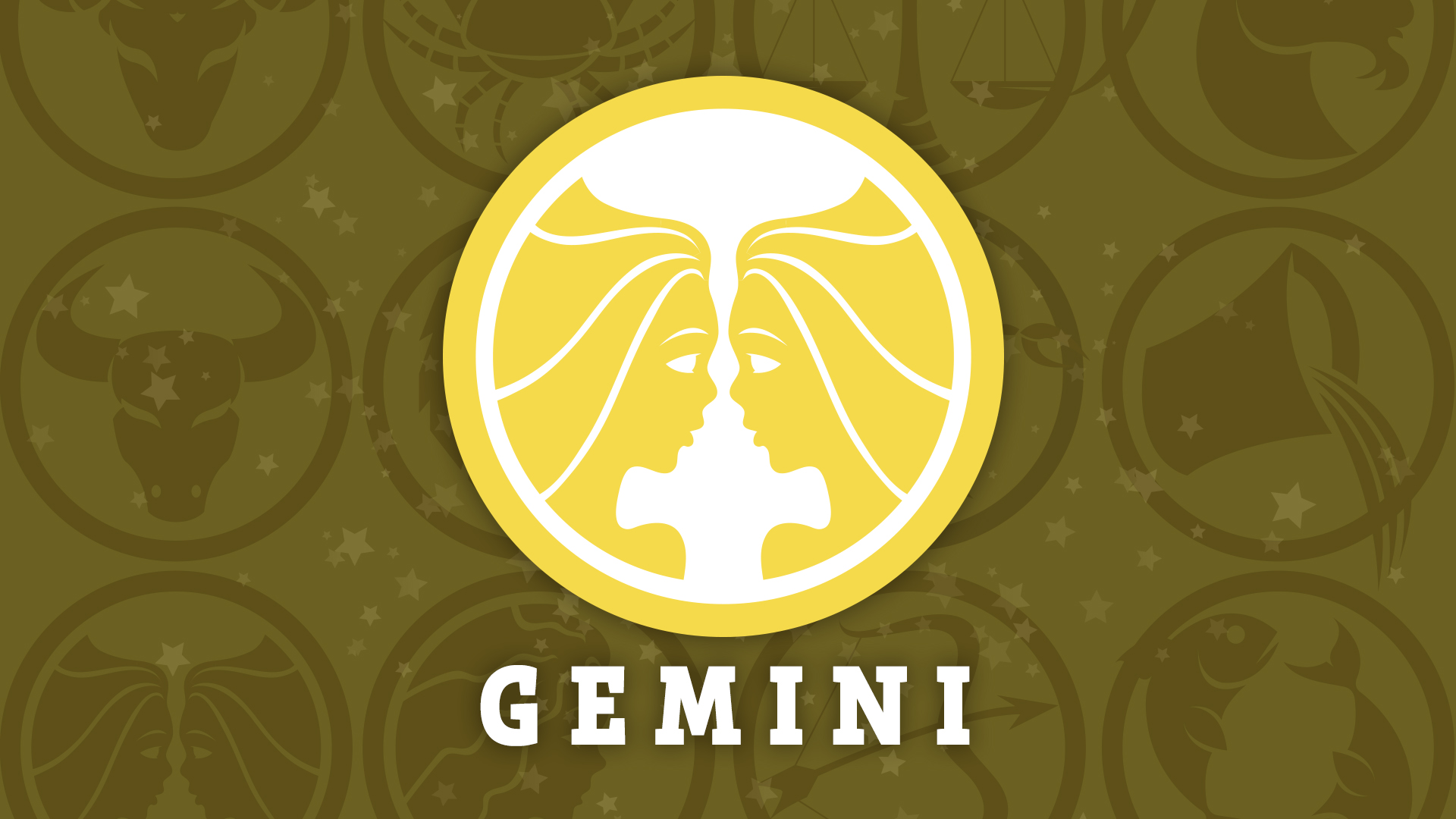 a yellow circle with the word gemini on it