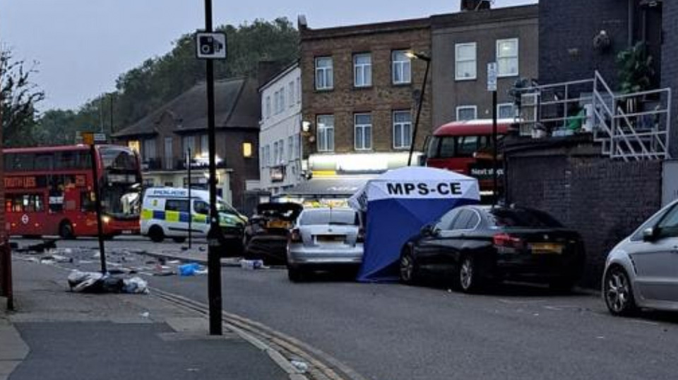 The tragedy unfolded at around 3.45pm yesterday in Newham